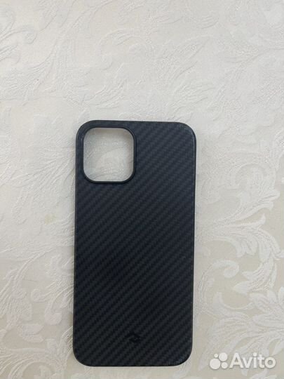 Чехол на iPhone 12 pro max Pitaka карбоновый