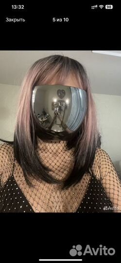 Парик для волос, срез натуральных волос, косички