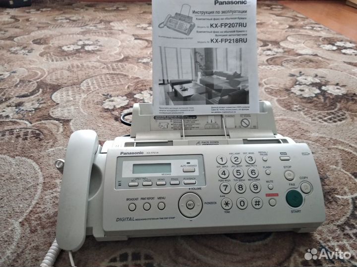 Факс-телефон Panasonic KX-FP218