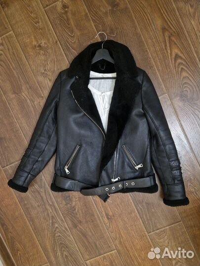 Дубленка натуральная женская авиатор