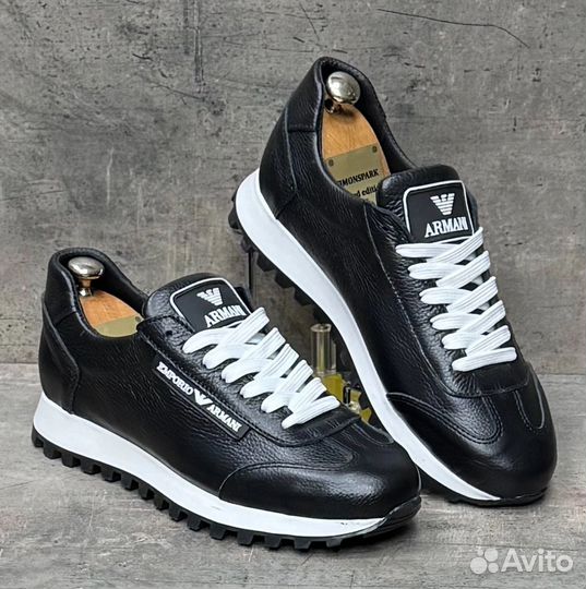 Мужские Кроссовки из Натуральной кожи