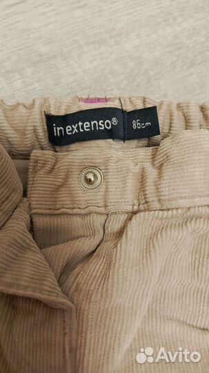 Брюки кордовые на девочку 80