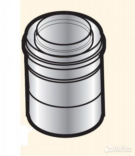 Переходник с диам. 250 мм на