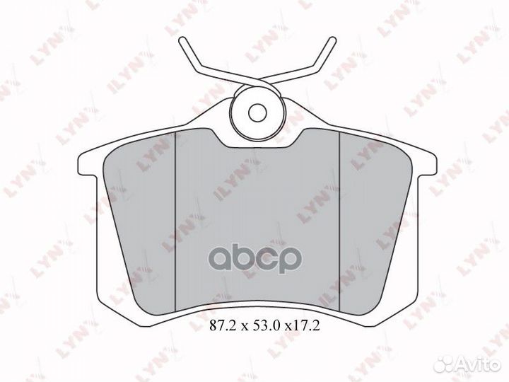 Колодки тормозные задние audi A1 10 / A3 96