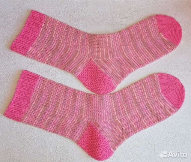 Вязаные носки (ручная работа), новые