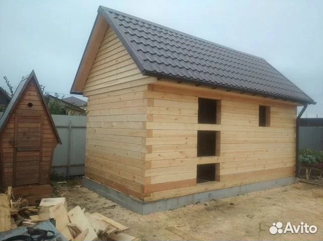 Баня 2.5 х 5 из бруса