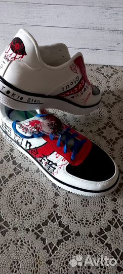 Кастомные кроссовки токийский гуль