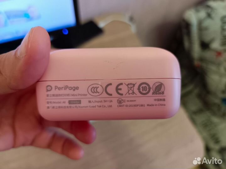 Термопринтер PeriPage А6 304 т/д + 10 рулонов бум