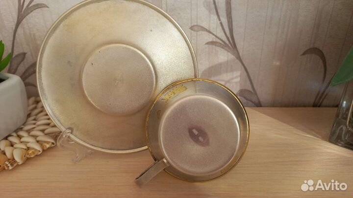 Кофейная пара серебро