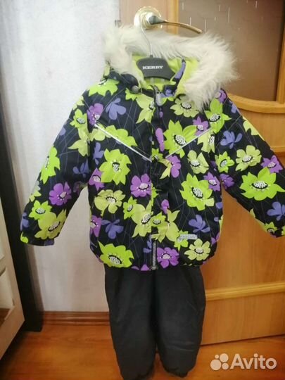 Зимняя куртка на девочку 92