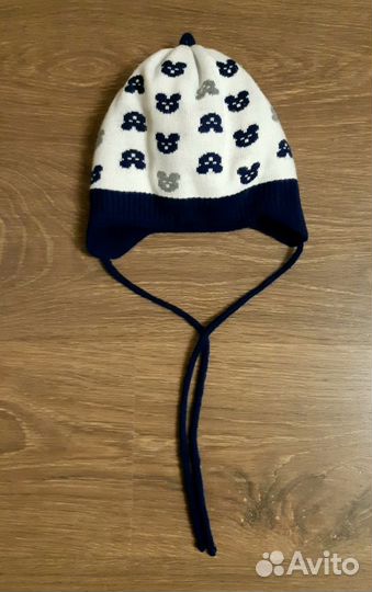 Зимняя шапка на мальчика 44-46 р-р