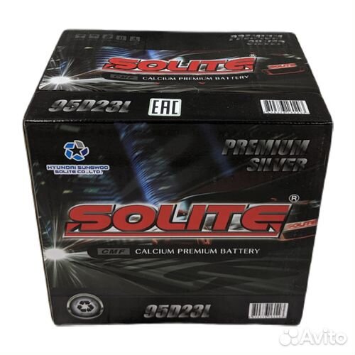 Аккумулятор Solite 95D23L (85Ач, 630А)