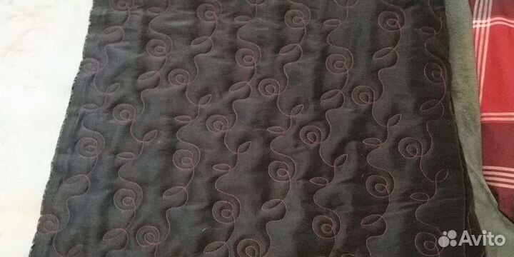 Отрез ткани, стежка курточная