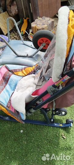 Детские санки коляска ника