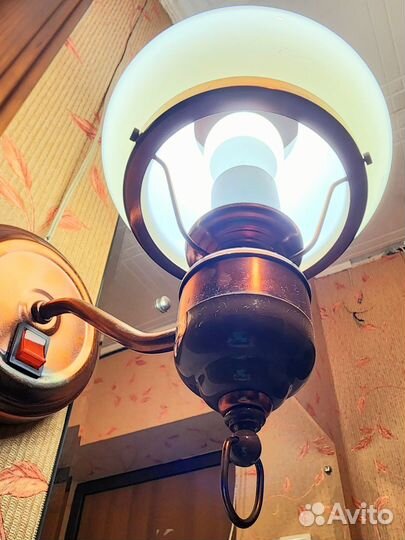 Светильник настенный бра винтаж медненый