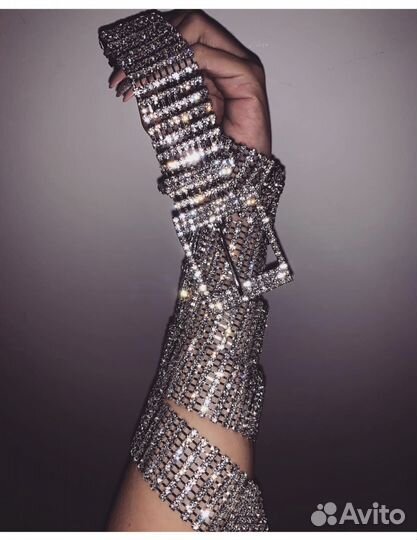 Ремень из кристаллов