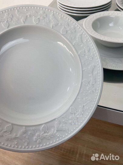 Сервиз белый, сервиз кутахия, столовый сервиз