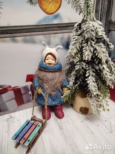 Ватная Ёлочная игрушка