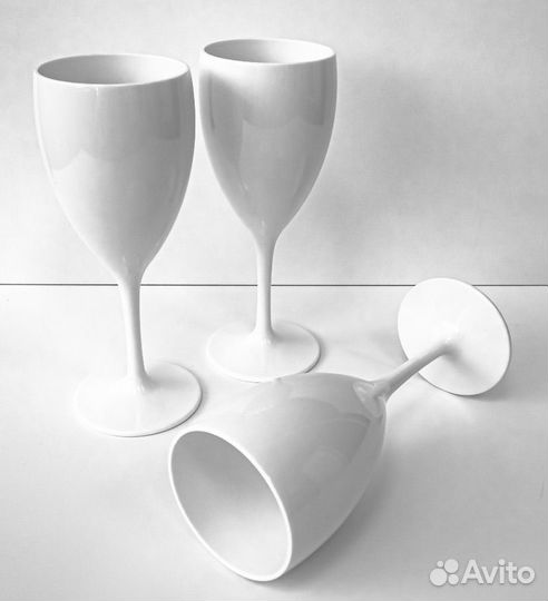 Бокалы для вина, шампанского (пластик )