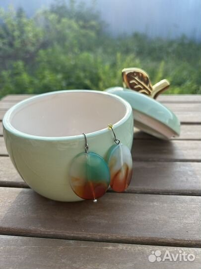 Керамическая шкатулка яблоко