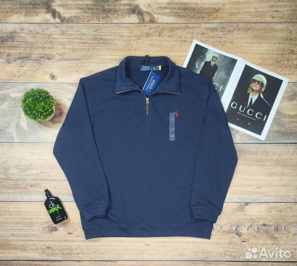 Свитшот polo ralph lauren полузамок old money