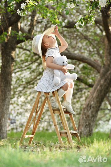 Стремянка деревянная декоративная