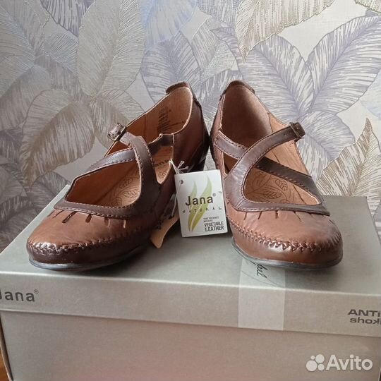 Туфли женские новые кожа р.37,5 (4,5)