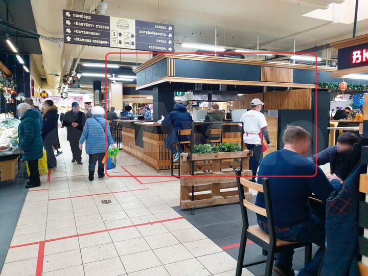 Кафе в аренду на фудкорте, 9 м²