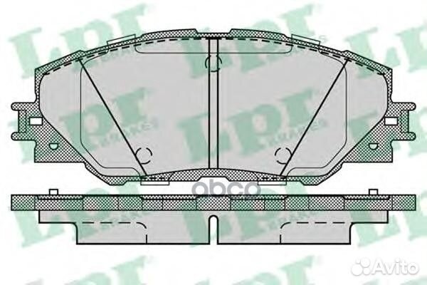 Комплект тормозных колодок 05P1282 05P1282 Lpr