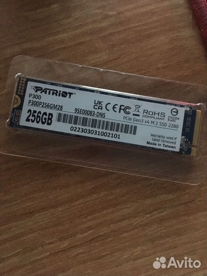 Patriot 256gb SSD M2 (ссд м2) накопитель