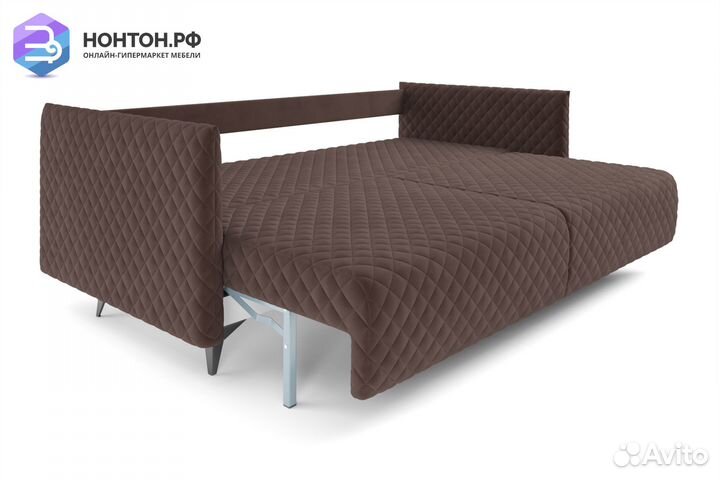 Диван тик-так Вашингтон коричневый