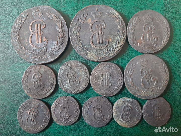 10 5 2 1 копейка сибирь и другие монеты копии медь