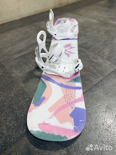 Сноуборд комплект новый Termit 142+крепления