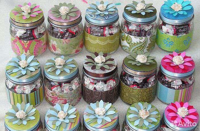 Стеклянные баночки из-под детского пита