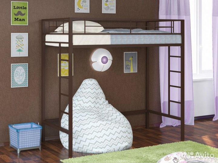 Детская кровать чердак из металла