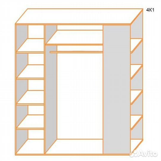 Шкаф Карелия 41 из массива, трехстворчатый