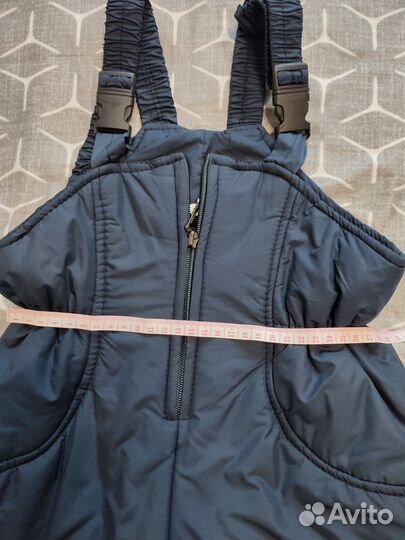 Полукомбинезон, штаны утеплённые на бретелях