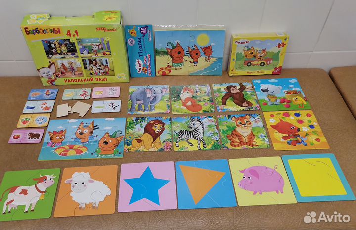 Пазлы для малышей пакетом