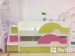 Детская выкатная кровать