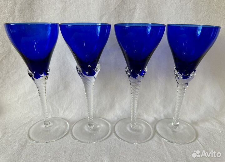 Рюмка цветное стекло Чехословакия