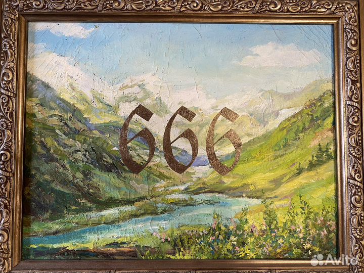 Картина маслом кастомная