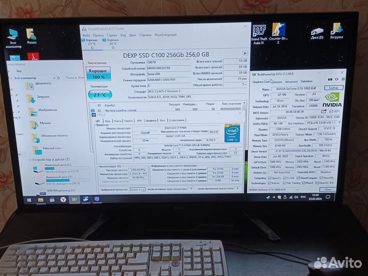 Игровой компьютер GTX 1060 6Gb/ i7 4790К/ 16Gb