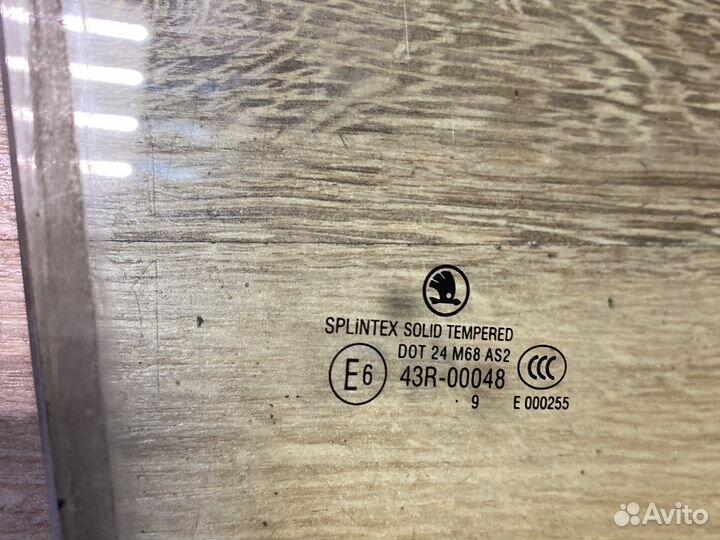 Skoda octavia a5 combi заднее правое стекло двери