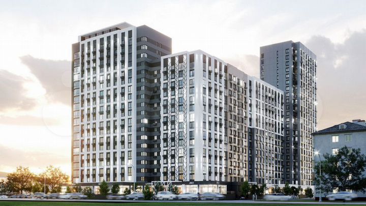 1-к. квартира, 53,4 м², 9/25 эт.