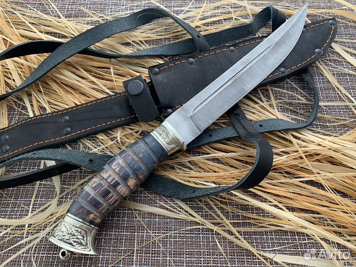 Казачий пластунский нож клинок дамасская сталь