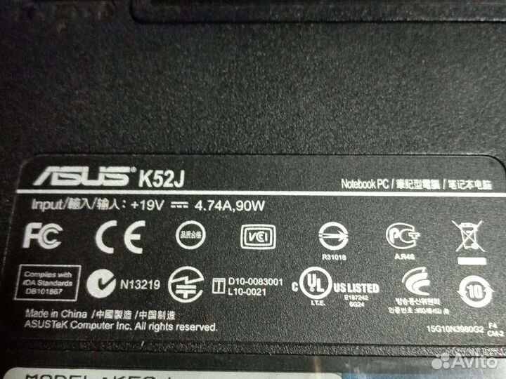 Ноутбук asus