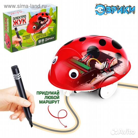 Электронный конструктор «Электро-жук», ездит по ли