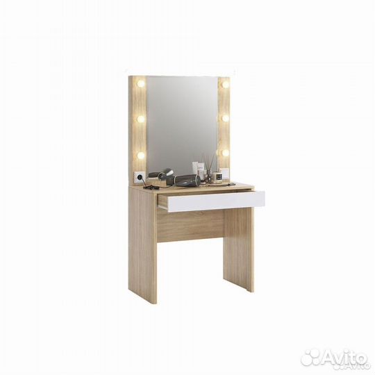 Трюмо дуб сонома/белый Зара