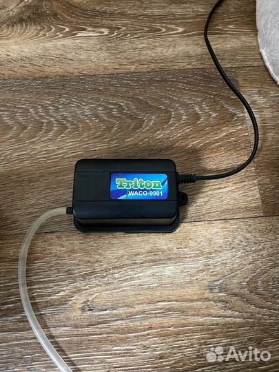 Компрессор и аквариум 13л