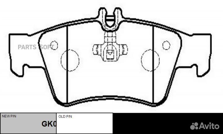 CTR GK0040 Колодки тормозные дисковые задние MB W2